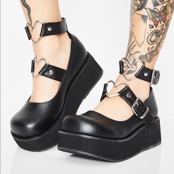 Demonia Shoes - Demonia Evil Crybaby Mary Jane